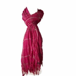 Elegant Magenta Wrap Scarf